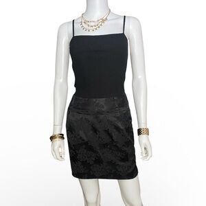 Forever 21- Black Floral Skirt